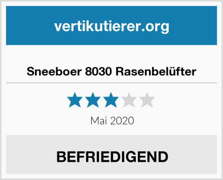  Sneeboer 8030 Rasenbelüfter Test