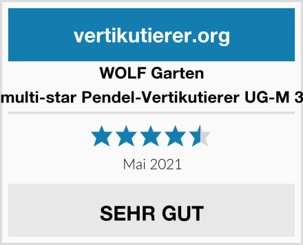 WOLF Garten multi-star Pendel-Vertikutierer UG-M 3 Test