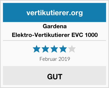 Gardena Elektro-Vertikutierer EVC 1000 Test