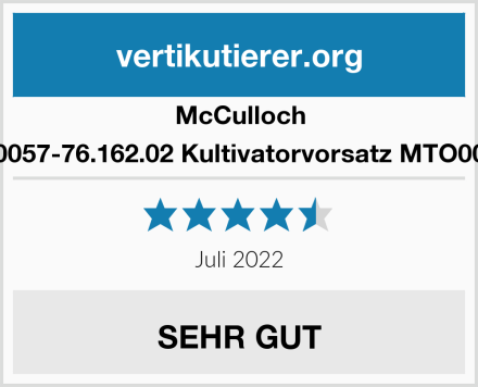 McCulloch 00057-76.162.02 Kultivatorvorsatz MTO002 Test